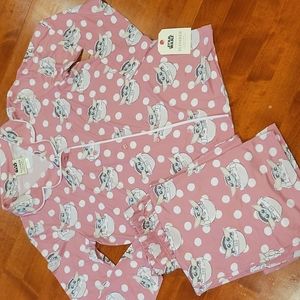 Star Wars The Child/Baby Yoda Pink Polka Dot PJ Set